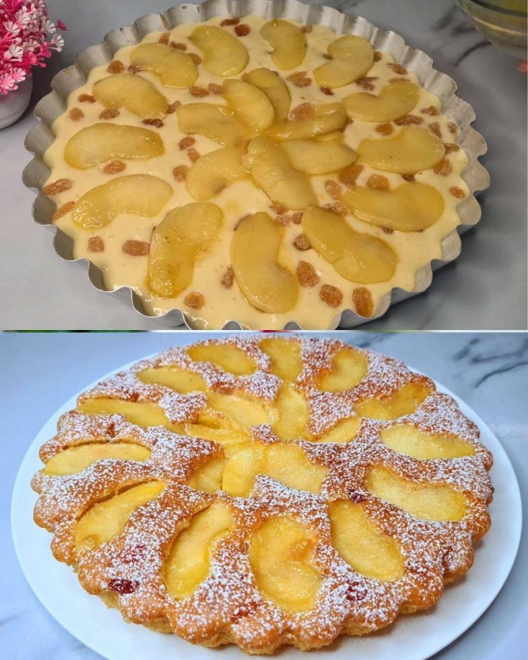 Ciasto z jabłkami i rodzynkami! Proste i pyszne