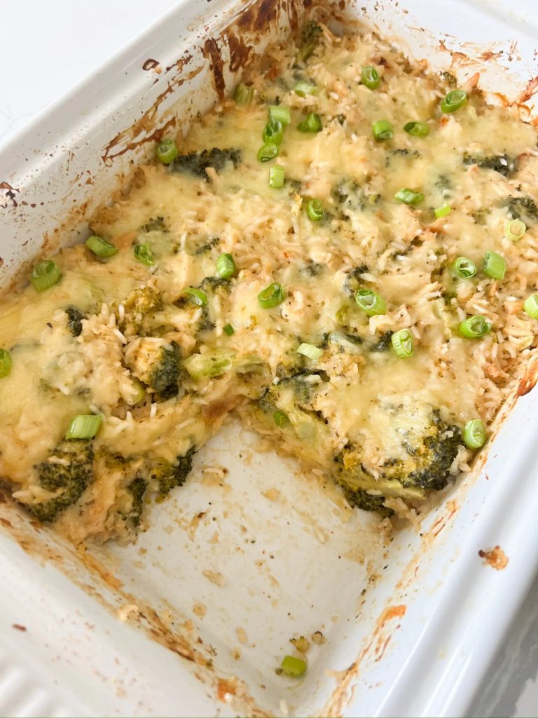 Zdrowsza zapiekanka brokułowa z serem cheddar (bezglutenowa)