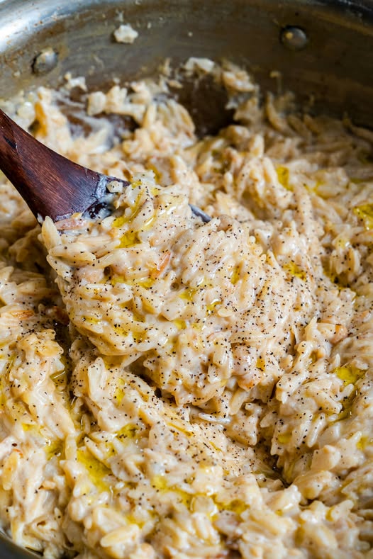 Orzo z ciecierzycy w jednym garnku