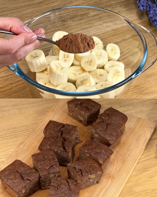 Chlebek bananowo-kakaowy z orzechami włoskimi
