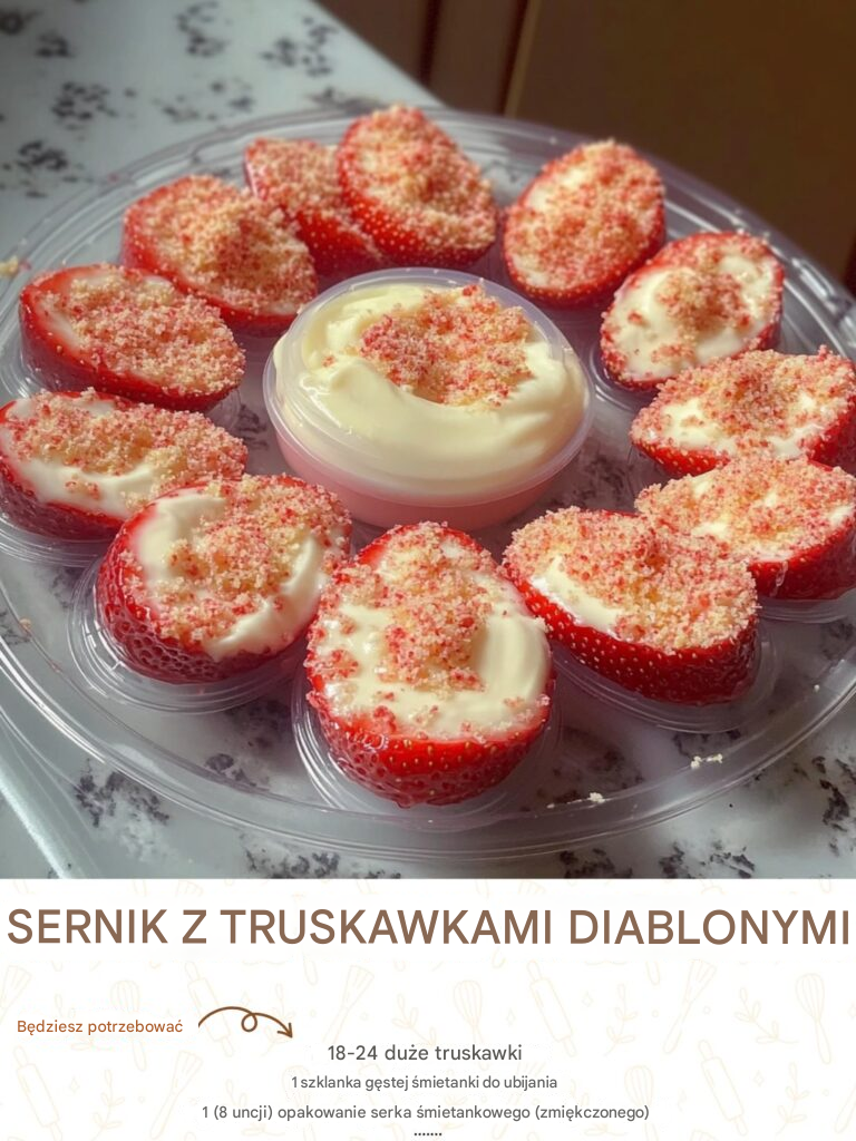 Sernik z truskawkami