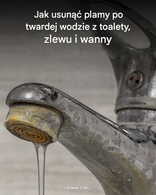 Jak usunąć twarde plamy z wody z toalety, zlewu i wanny