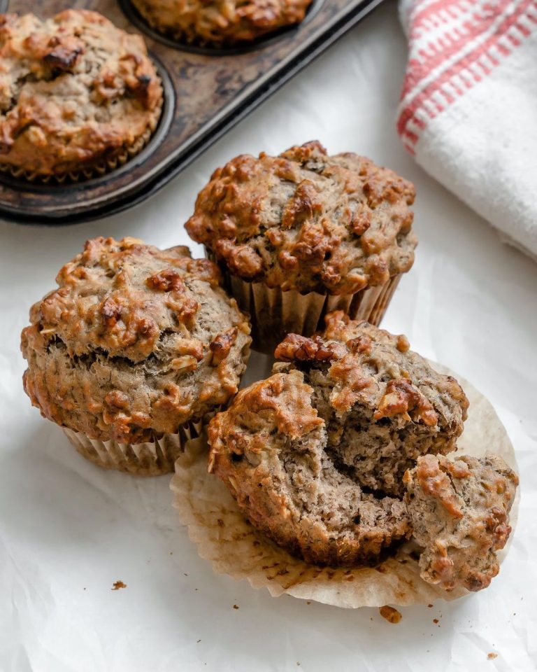 Wegańskie muffiny owsiane z bananem