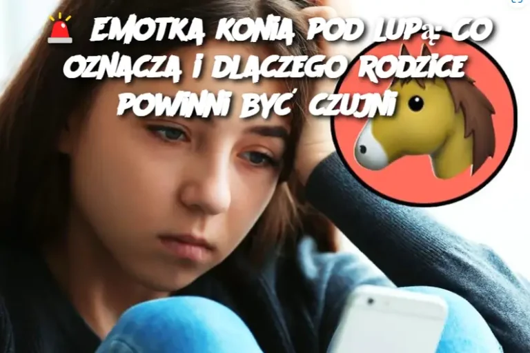 Emotka konia pod lupą: Co oznacza i dlaczego rodzice powinni być czujni?