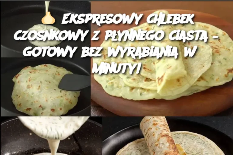 Ekspresowy chlebek czosnkowy z płynnego ciasta – gotowy bez wyrabiania w 3 minuty!