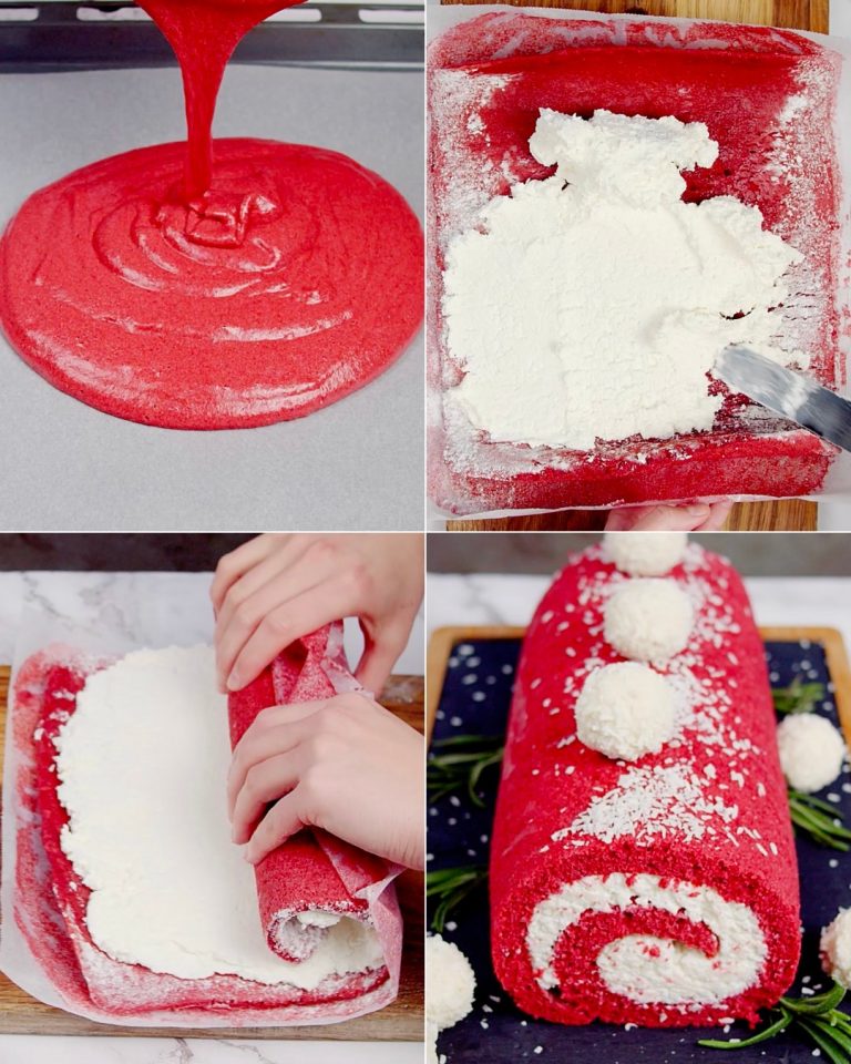 Red Velvet Roll – Elegancka Rolada w Stylu Amerykańskim
