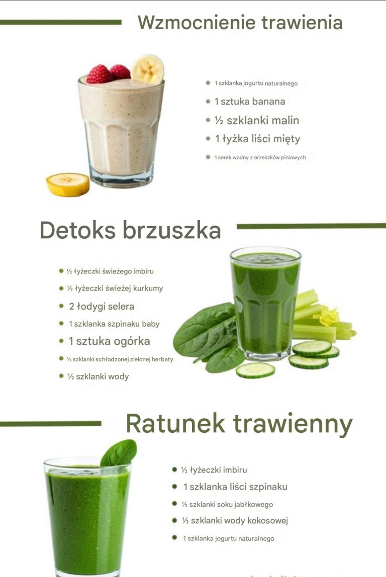 6 koktajli na lepsze trawienie