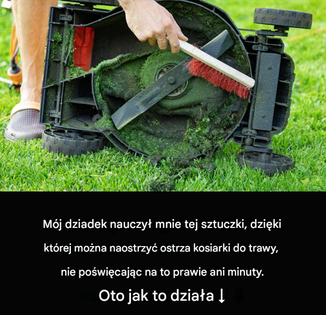 “Sekret, który pozwala na szybkie naostrzenie ostrza kosiarki: Sztuczka od mojego dziadka”