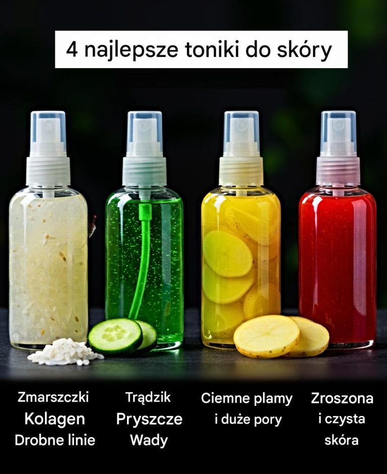 5 domowych toników do skóry dla promiennej cery, trądziku i ciemnych plam