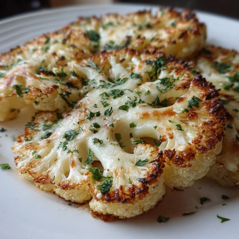Pieczone Steki z Kalafiora z Mozzarellą