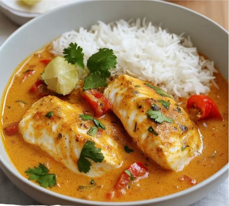 Curry z rybą w mleku kokosowym